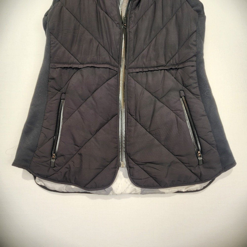Athleta Women's Casual Puffer Vest Full Zip Black Size XS